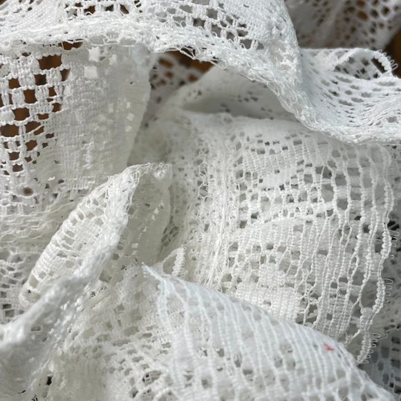 Vintage White Lace Trim Edging Sewing u  Junk Journaling Scrapbooking Embellishm - Picture 2 of 4